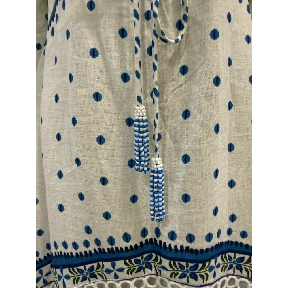 Farm Rio White Toucans And Leaves Linen Maxi Dress Small NWT - Picture 3 of 10